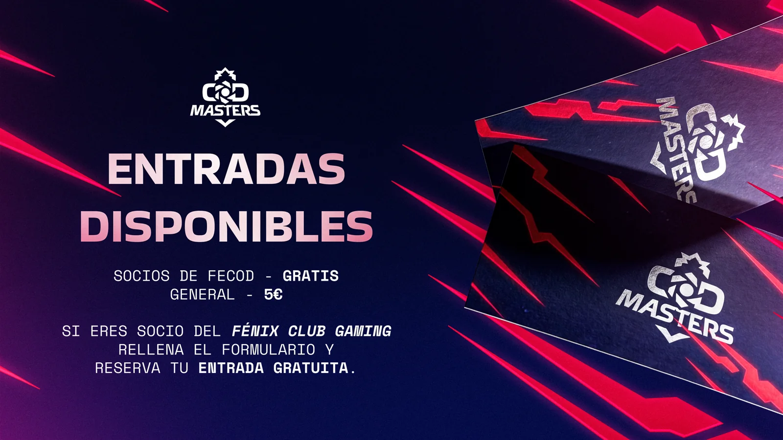 Entradas ya disponibles para el COD Masters